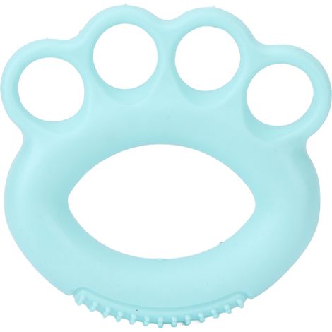 Anneau extenseur 4 doigts TPR, renforçateur de grip pour mains, rééducation des crampes, vert menthe, 20LB (1/5)