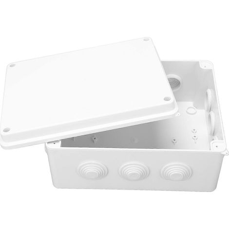 Außenanschlussdose IP65 wasserdicht und regensicher 255 x 200 x 120 mm Universal-Elektrogehäuse mit Ru (1/4)