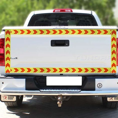 Ruban de signalisation réfléchissant haute visibilité - Bandes auto-adhésives de sécurité pour protection diurne et nocturne (Rouge/Jaune, 10m x 5cm) (1/5)