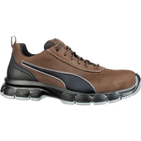 Puma – Chaussures de sécurité basses S3 – Cuir nubuck huilé – Embout acier large – Semelle REBOUND anti-dérapante – Pointure 41 – Protection ESD