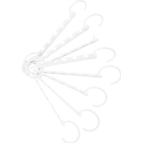 Set of 8 Folding Hangers – Space-Saving Drying Rack for Home Wardrobe Organization, Cascading Hanger for Clothing Storage in Apartments and (1/5)
