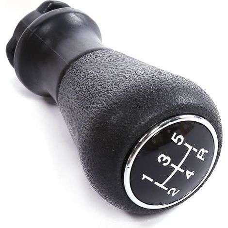 Pommeau de levier de vitesses à 5 rapports de remplacement pour Peugeot 307, 405 et 406, noir (1/2)