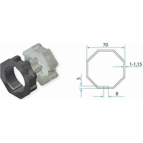 Tm2 45 Adattatore Per Tubo Ottagonale 70mm Faac A45050502s Automazione Garanzia