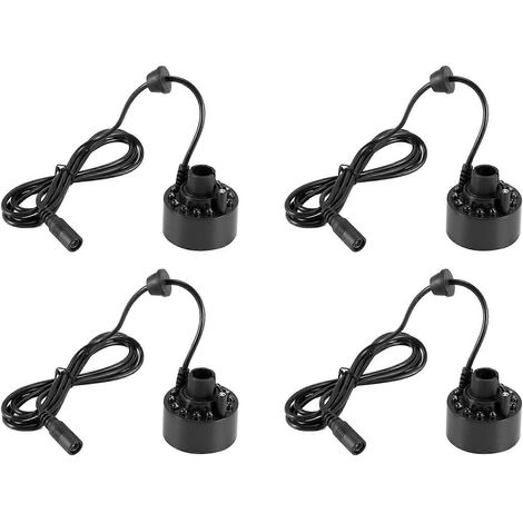 Quatre pulvérisateurs : pulvérisateur pour fontaine d'intérieur, brumisateur pour petit bassin, humidificateur d'air, parfaits pour Halloween et Noël. (1/5)