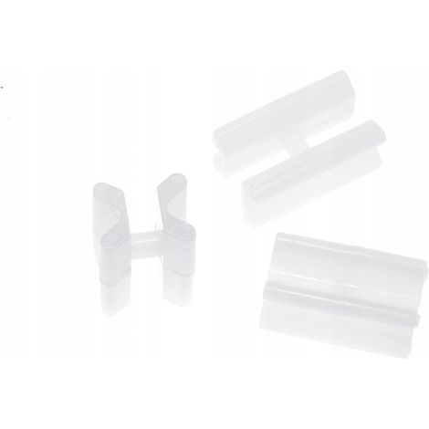 Riel de techo de aluminio para cortinas, 100 unidades, color blanco. (1/5)