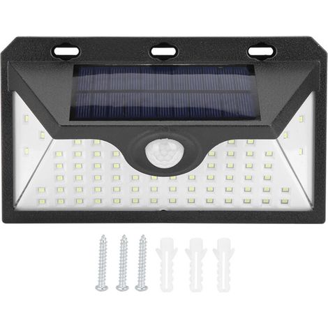 Luminaire Solaire Extérieur 66 LED Détection de Mouvement Étanche pour Jardin