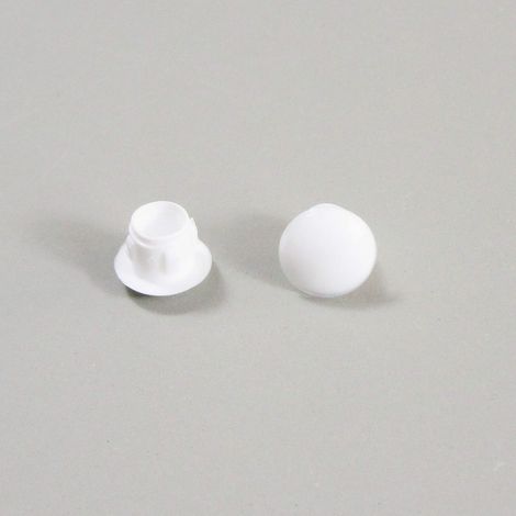 50 Bouchon Cache Obturateur, Plastique Blanc, Diamètre 7 mm, Pour Trou Alésage, Usage Industriel