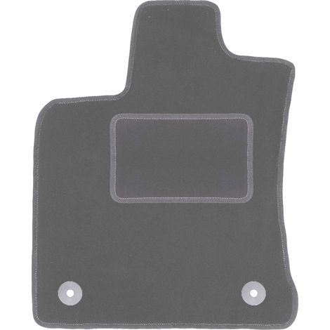 Alfombrilla de terciopelo para el conductor para: Nissan Qashqai J10 I crossover (2006-2013) grafito
