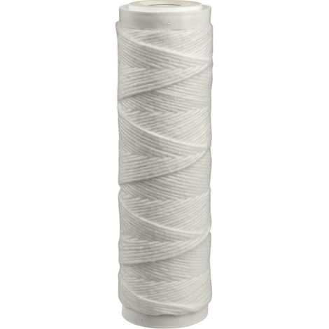 Cartouche 2 en 1 bobinée polyphosphates : anti calcaire et anti sédiments - 9’’ 3/4 - efficacité 12 mois
