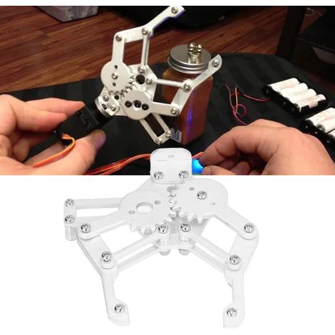 Bras Robotique Pince Mécanique en Alliage d'Aluminium Haute Résistance pour Servomoteur