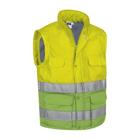 Chaleco de alta visibilidad BERGEN L Amarillo fluor / Verde manzana