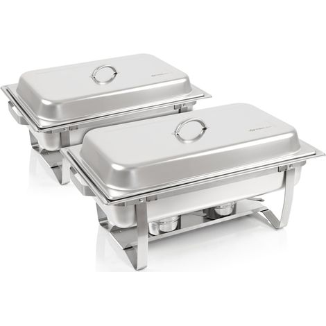 Zelsius – Ensemble professionnel Bain marie 15 pièces – 2 récipients GN 1/1 et 1/2 – Acier inoxydable – Pour restauration et gastronomie