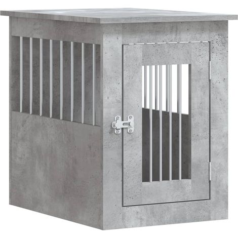 Mobile gabbia per cani 45 x 62 x 59 cm grigio 020043350