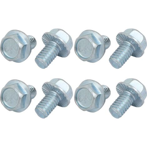 8pcs 5/16" 18x1/2" Vis Bride Hexagonale Boulon Moletée acier carbone (1/2)