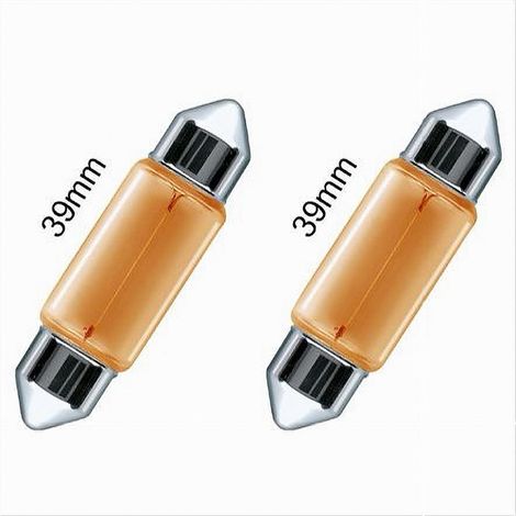 TRADE SHOP - Lampadine Posizione Sv8.5 39 Mm 12v 5 W Auto No Canbus Luce Calda Alogena L-p144 - (1/2)