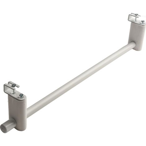 50 cm, barre de suspension robuste en acier au carbone ABS pour radiateurs de 0,3 à 2 m, accessoire de rangement gain de place pour salle de bain (1/5)