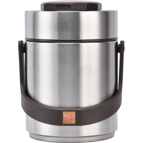Boîte-repas isotherme en acier inoxydable 304 de 1500ml, grande capacité, étanche et idéale pour le transport de repas. (1/5)