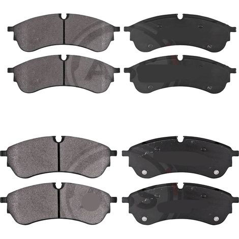 KIT PASTIGLIE FRENO ANTERIORI E POSTERIORI compatibile con VW CRAFTER AUTOBUS / FURGONATO (SYI, SYJ) / PASTIGLIE FRENANTI AUTO OEM 35203  35204  35308,35204  35320  35259 / SOSTITUZIONE DIRETTA / BASS
