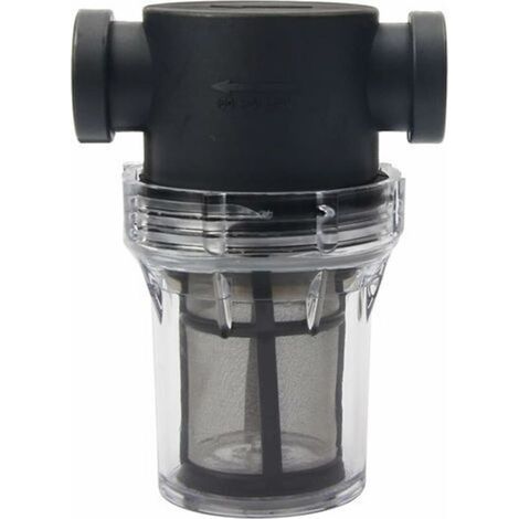 Pipeline Filtre pour pompe à eau 1/2" avec tamis en acier inoxydable 100 mailles, filtre en maille en ligne pour arrosage du jardin (1/5)