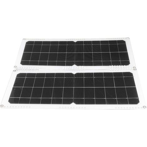 Ultradünnes, faltbares Solarpanel Tragbares 20-W-12-V-monokristallines Solarpanel Wasserdicht nach IP65 Geeignet für Autos, Wohnmobile, Boote und Motoren (1/5)