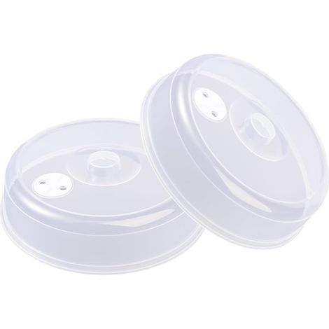 Lot de 2 couvercles de 23 x 5,5 cm de diamètre pour micro-ondes, pour chauffer les aliments, pratiques et durables, parfaits pour la cuisine (1/5)
