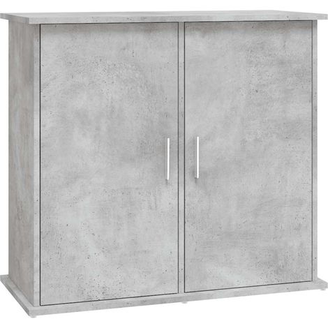 Support d'aquarium en béton gris 81 x 36 x 73 cm Bois d'ingénierie