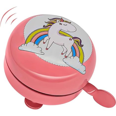 Sonnette de vélo enfant, mini sonnette licorne, son puissant de 120 dB, son amusant pour les enfants, cadeau idéal pour Noël ou un anniversaire. (1/5)