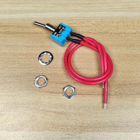 Gebildet 8pièces Mini Interrupteur à Bascule Précâblé SPST, 2ports 2 Positions,Interrupteur Marche/arrêt Miniature, 6A/125VAC, 3A/250VAC,pour Appareils Electroniques de Tableau de bord de Voiture DIY (1/4)