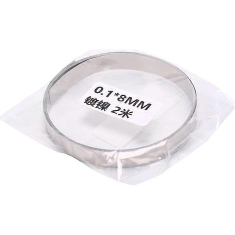 Bande de nickel pur de 2 m, 8 mm x 0,1 mm, pour soudage par points de batteries Li-ion 18650. (1/5)