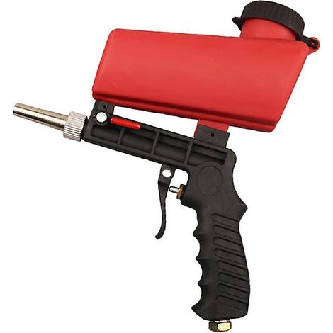 Pistolet de sablage réglable 90psi, machine de grenaillage portative à gravité, outil pneumatique manuel compact pour décapage et nettoyage (1/5)