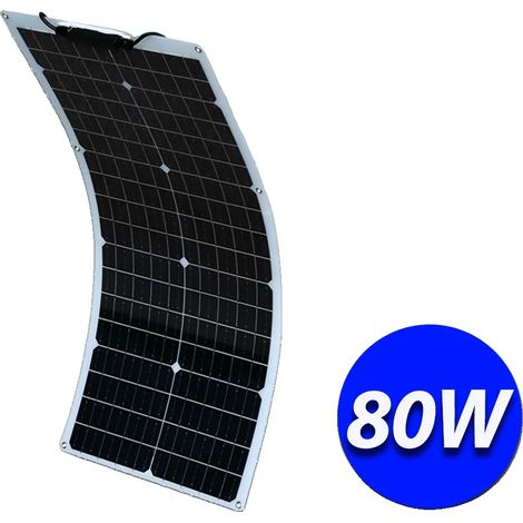 Pannello solare ad alta efficienza, design impermeabile, 80W 820x370mm (1/2)
