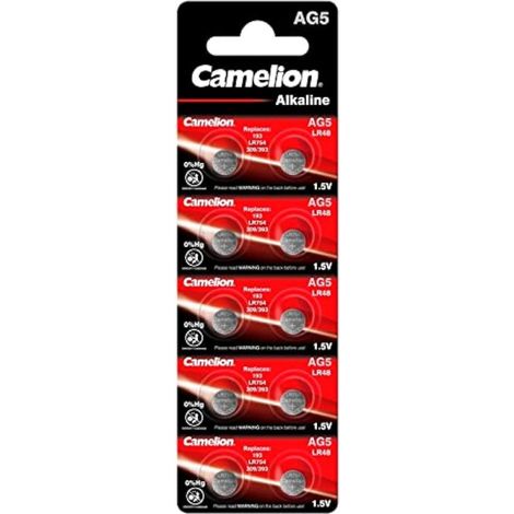 Camelion Pack de 10 piles Alcaline AG5 0% Mercury/Hg (AG5-BP10(0%Hg)) (1/2)