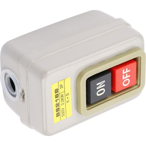 3P 15A 110-380V BS216B Selbstverriegelnder EIN/AUS-Drucktaster