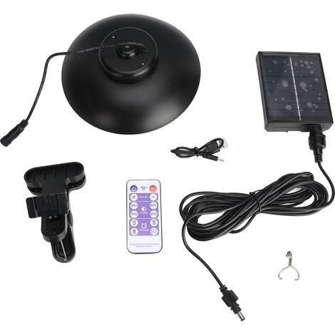 Solar-Sonnenschirm für den Außenbereich mit IP65-Wasserschutzklasse, Timerfunktion, einstellbarer Helligkeit, LED-Beleuchtung und warmem Licht für Terrasse und Camping