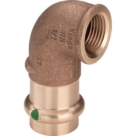 Raccord Viega 2214.2 latón 90 grados 15x1/2