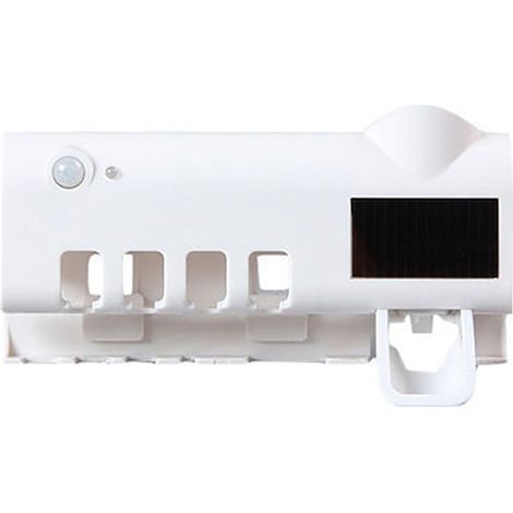 UV-Zahnbürstenhalter mit 1200-mAh-Akku, intelligenter induktiver Wandhalterung und USB-Ladefunktion, weiß (1/5)