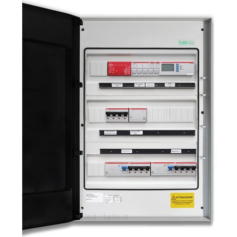 LED Italia Dreiphasen-Wechselstrompanel 20 kW Doppelwechselrichter 32 A 400 V IP65 36 Mod. ABB / DEHN (1/3)