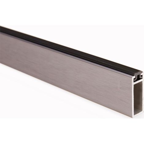 TUBO ALUMINIO PLATA MATE RECTANGULAR 30-12 3M