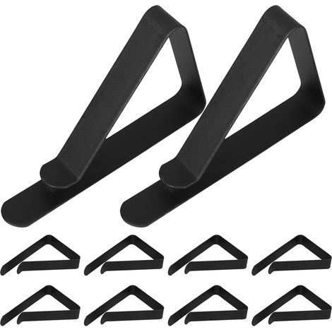10 Pièces Pinces à Nappe Extérieures INOX Clips Anti-dérapants pour Table de Pique- et Jardin Fixations Résistantes Vent Acier Inoxydable pour Nappe Patio et Barbecue (1/5)