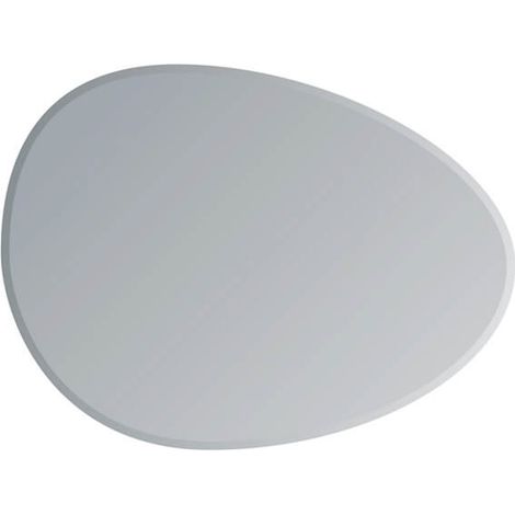 Showerdrape Angel Large Pebble Shaped 70 x 50cm Wall Mirror (1/3)