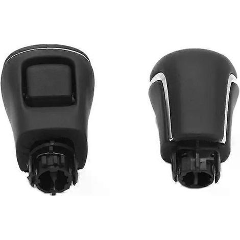Pommeau de levier de vitesse en cuir noir pour Toyota Corolla, Levin, Camry, XV70, V70 et Avalon - JXLGV (1/4)
