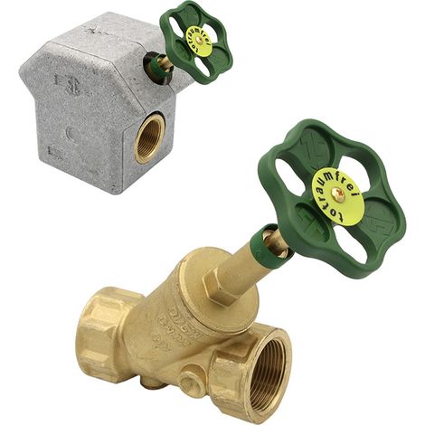 KFR-Ventil 1 1/4" mit Prüfschraube + Muffenanschluss mit Dämmschale (1/5)