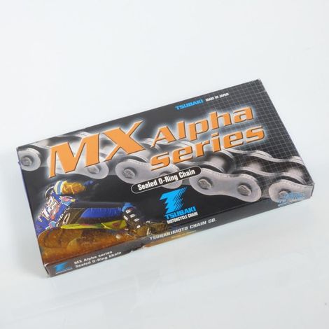 Chaîne de transmission pour moto Tsubaki MX Alpha ORS 88 maillons