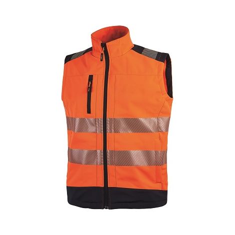 Gilet soft shell alta visibilità Dany Orange Fluo tg. S