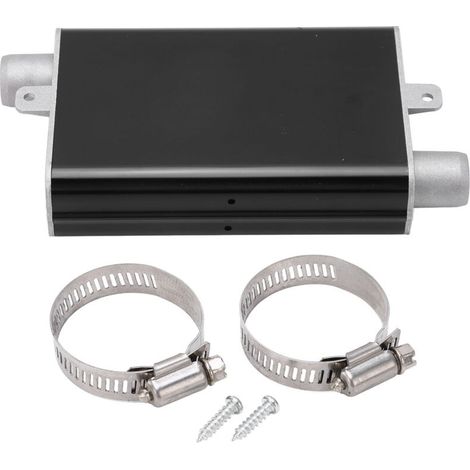 24mm chauffage de stationnement tuyau d'échappement silencieux en alliage d'aluminium silencieux de chauffage droit pour Eberspacher Airtronic D2 D4 D4S noir. (1/5)