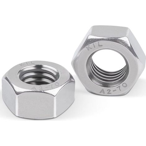 M8 nut (DIN 934 / ISO 4032) stainless steel, 50 pieces, stainless steel hexagon nuts for screws, bolts and nuts, metric thread (1/5)