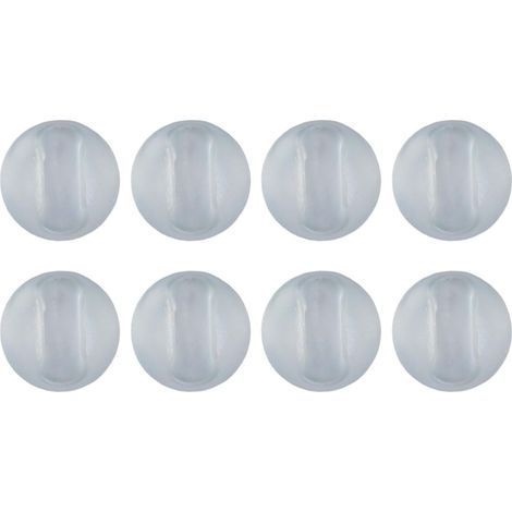Lot de 8 protections de pieds en épingle à cheveux pour pieds de table basse en métal et pieds de chaise antidérapants pour pieds de meubles pour patins en PVC (transparent) (1/5)
