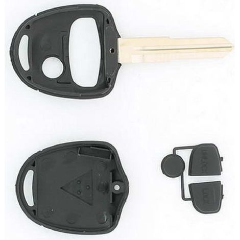 COQUE CLE ADAPTABLE MITSUBISHI 3 BOUTONS LAME CRANTEE
