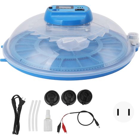 Incubateur d'œufs 26 œufs, écran LED, couveuse transparente, retourneur automatique, contrôle de température, mire-œufs intelligent, double alimentation, prise US 110V (1/5)