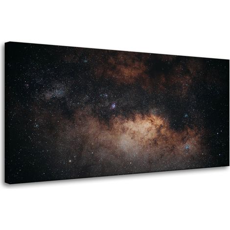 Leinwanddruck Weltraumgalaxie Sterne 80x40 cm